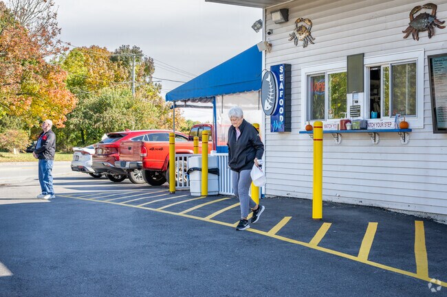 Try the popular fish and chips at Seafood Hut, a North Fairhaven gem.