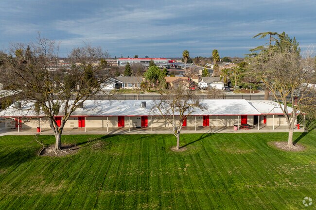 A view of Enterprise High School in Kerman.
