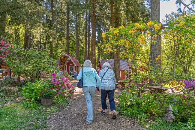 Stroll along the Troll Trail at Nordic Northwest in Metzger.