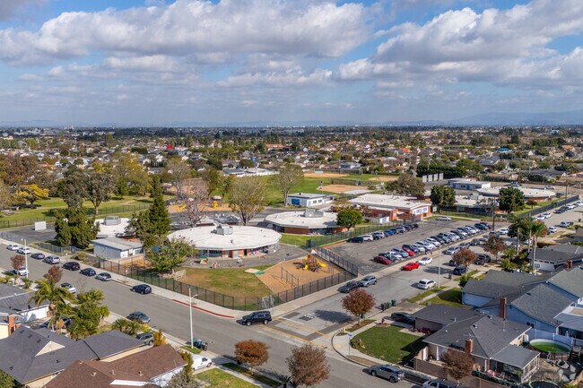 Sweeping views of Circle View Elementary School and the vibrant landscape.
