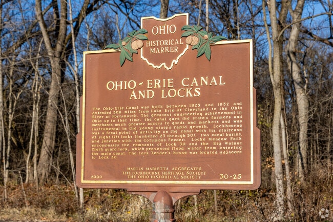 This plaque explains the history of the Erie Canal to Far South residents.