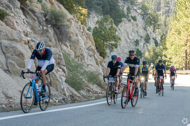 Only an hours drive from Highland is Big Bear where cyclists come for elevation training.