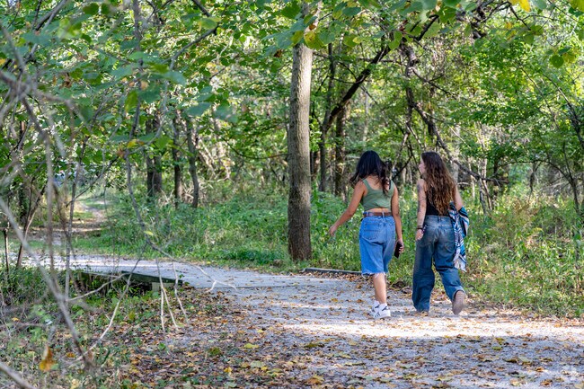Bluffwood residents can enjoy a stroll through beautiful Hickory Hill Park.