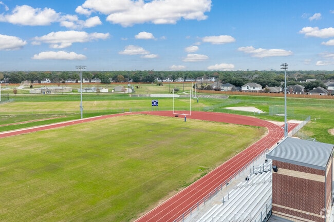 The sports field at Aragon Middle School hosts dynamic games and fitness pursuits.