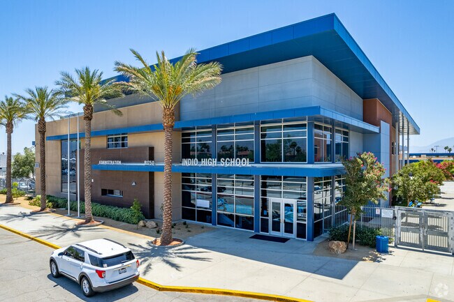Indio High School is part of the Desert Sands Unified School District in Indio.