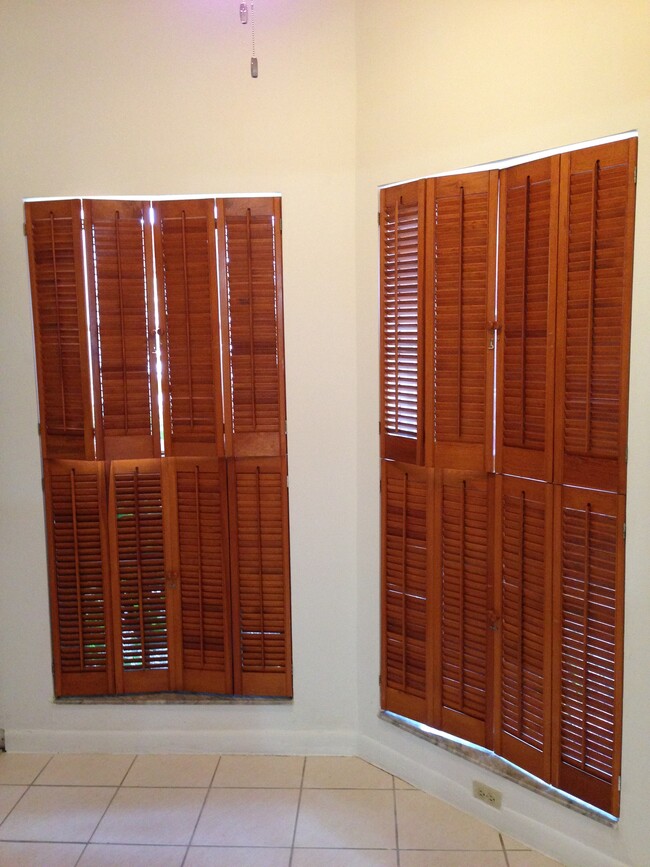 Breakfast Nook with wood shutters