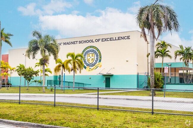 Lamar Louise Curry Middle School offers programs in arts, science, and global studies.