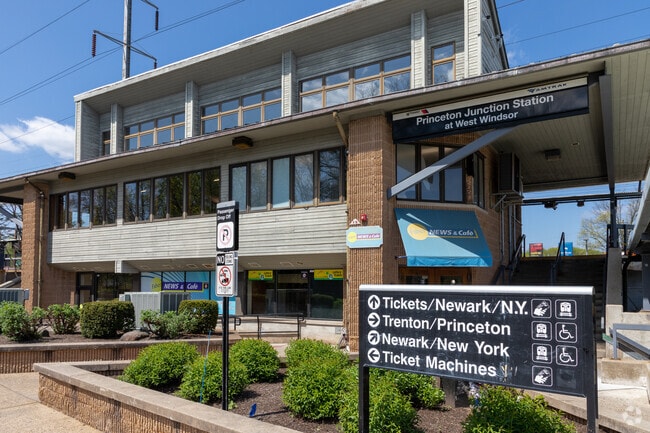 The Princeton Junction train station is a very active hub that serves commuters going to and from New York and Philadelphia