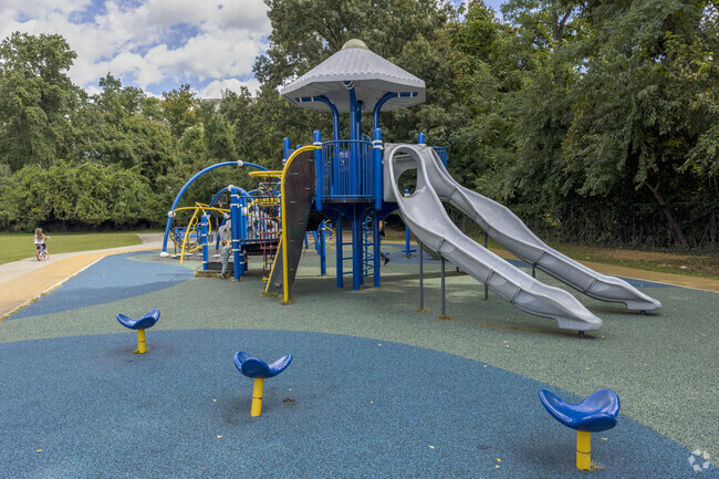 Kids love the playground at Piney Branch Elementary School.