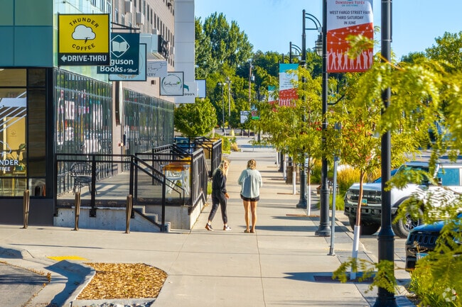 Sheyenne Street in Goldenwood offers abundant shopping and dining options.