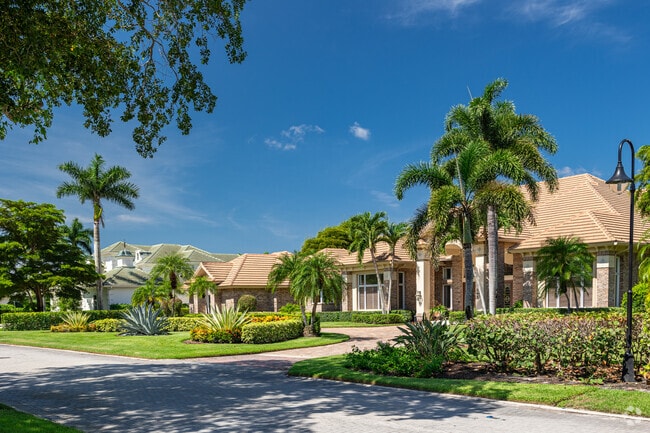 Quail West homes are built in a range of styles from Mediterranean to contemporary.