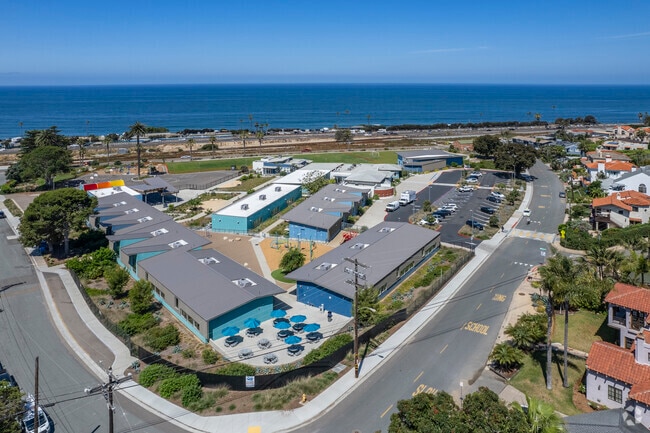 An elevated view of the Cardiff Elementary School in Encinitas.