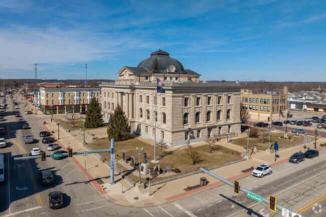 The Miami County Court House was built in Peru between 1908 and 1910.