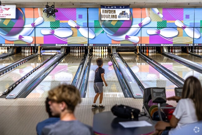 Enjoy a round of bowling at Gage Bowl in McAlister Parkway.