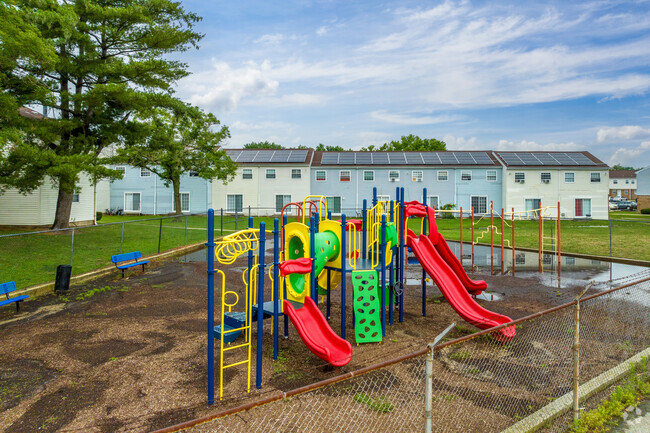 Carleton Elementary School playground: a place for kids to run, play, and make memories.