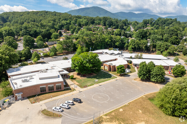 The campus of Cave Spring Elementary School is tucked into the hills above Roanoke.
