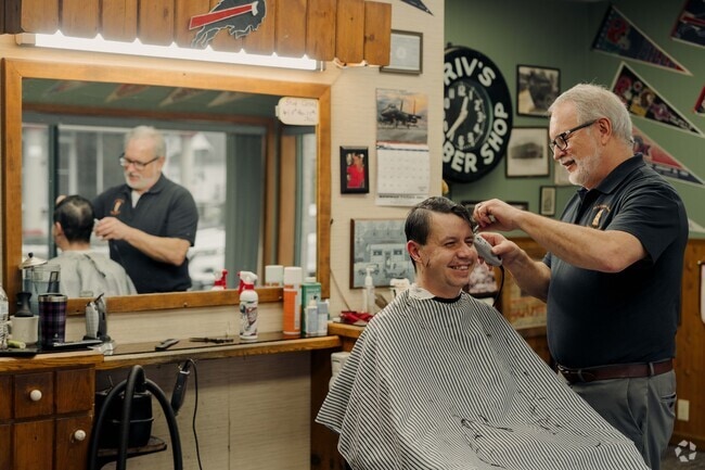 Riv's Barbershop in North Collins is always a good time.