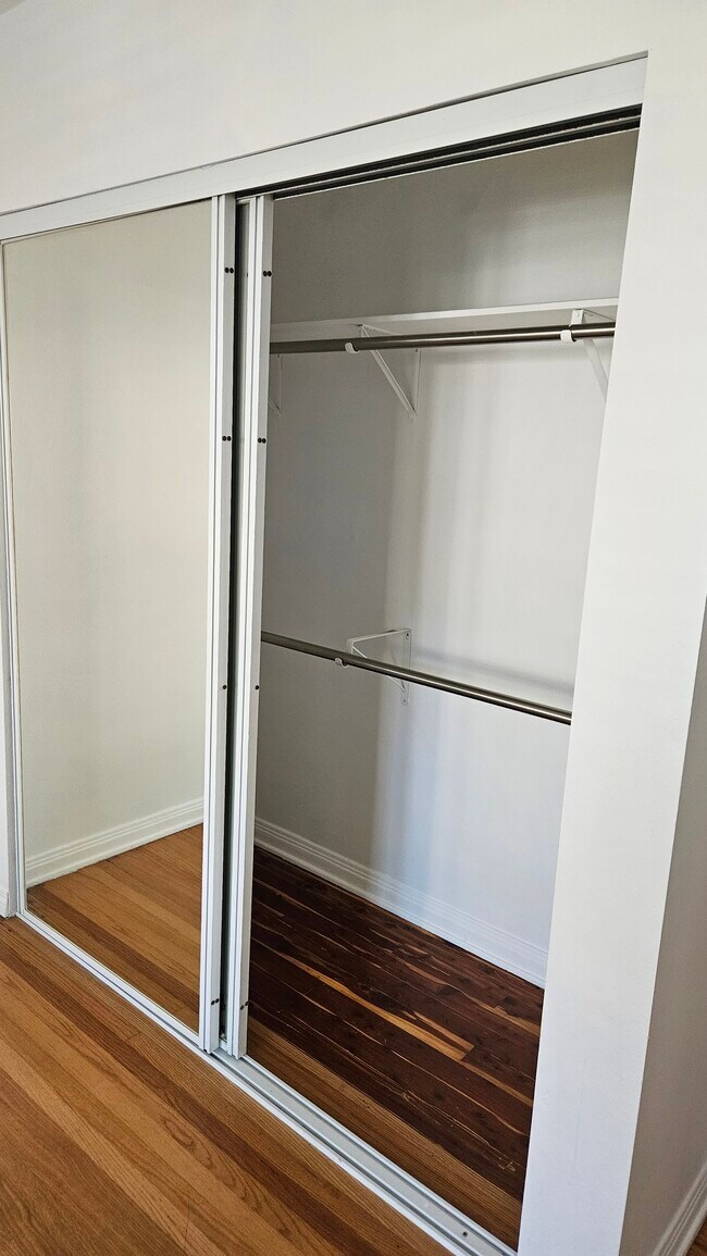 closet in smaller bedroom