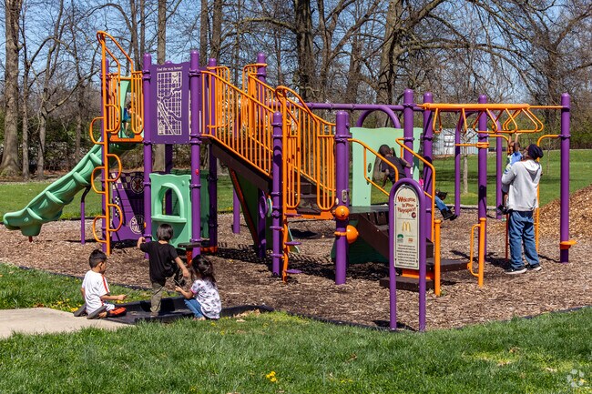 Deshler Park's Fairwood Park has a colorful play structure and climbing wall.
