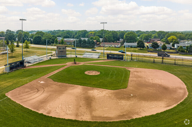 A shared baseball diamond between Waunakee Middle School and Waunakee High School.