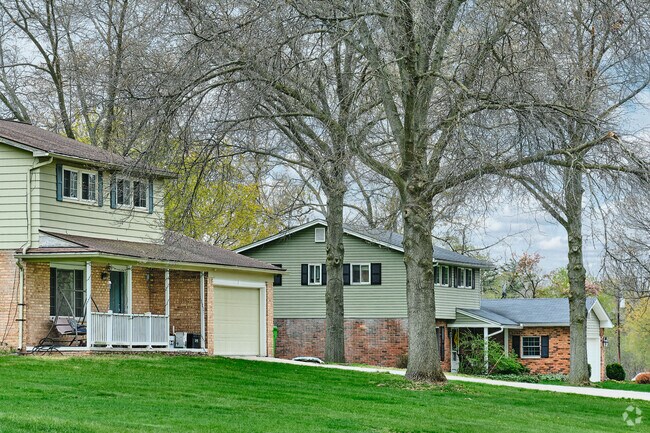 The lots in Abbot are generous, but in sight of neighboring houses for a tight-knit community.