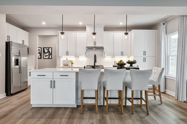 Luxury Plank Flooring, Stainless Steel Appliances, Transitional Trim Package, Premium Cabinetry, Quartz Kitchen Counters & Oversized Eat-at Islands. There's no need to add costly extras.