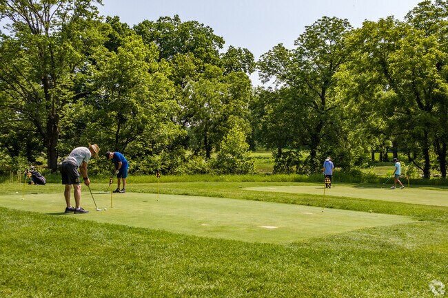 After work head to the putting green at the Shoal Creek Golf Course.