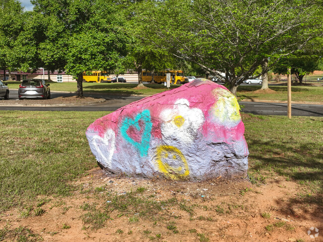 Show some school spirit or a birthday wish on the rock at Pumpkin Center Intermediate.