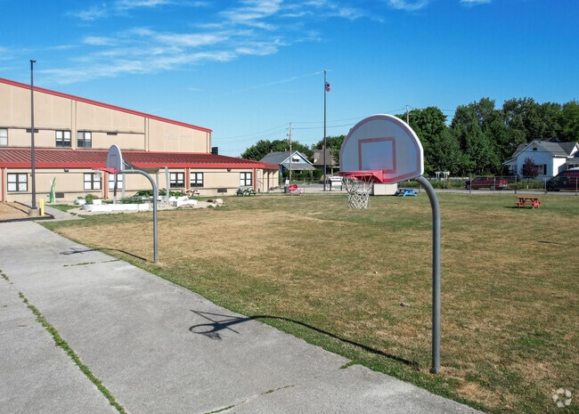 James A. Garfield School 31 has a large open field for Bates-Hendricks students to run on.