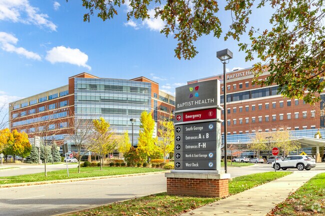 Residents of Shadeland benefit from having Baptist Health nearby, just 2 miles to the East.