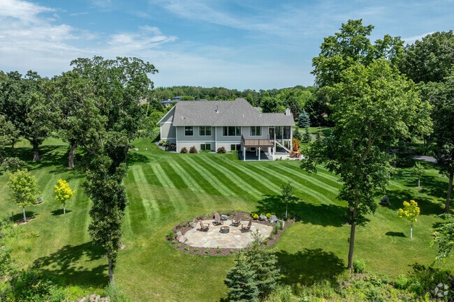 Large homes in Troy often come with large yards and acreage.