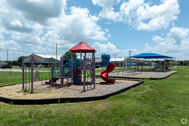 A variety of outdoor playscapes are offered for students at Susie Fuentes Elementary School.