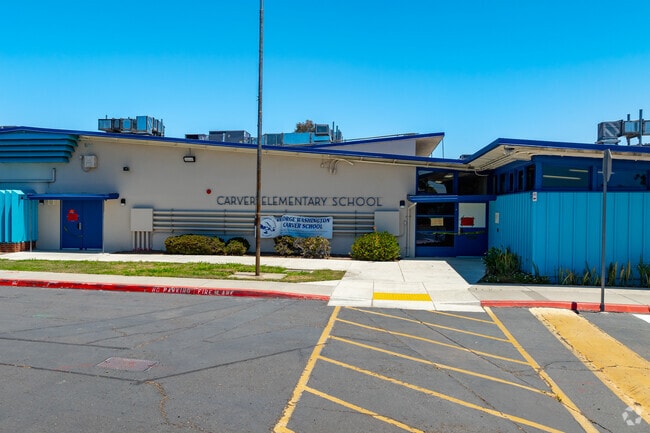 Carver Elementary is nestled on a scenic hillside adjacent to Chollas Lake Park.