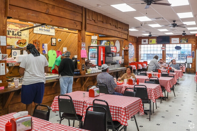 TLC Burgers and Fries is a local favorite for lunch or dinner.