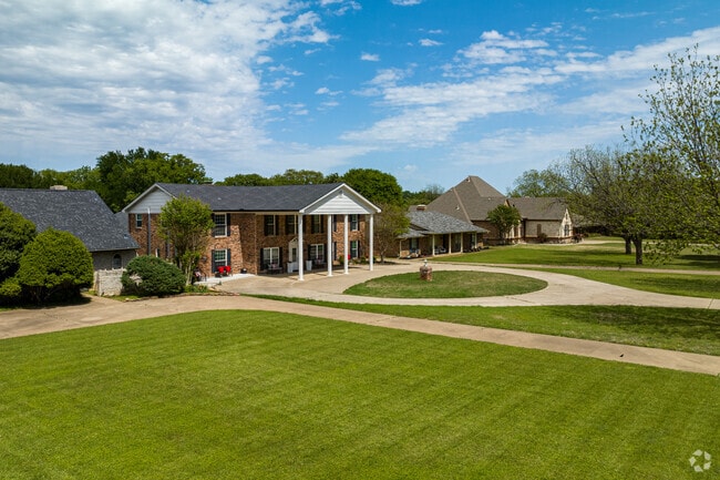 Two-story larger homes are common throughout south Grand Prairie.