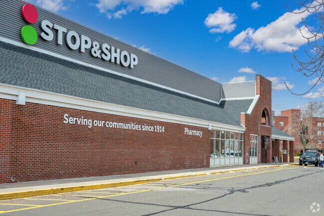 Locals from Annex head two miles east along Main Street to shop for groceries at Stop and Shop.