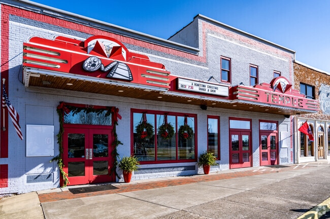 The historic Temple Theater is located in downtown Portland.