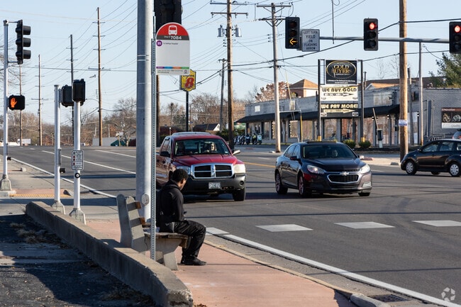 Multiple Metro Bus stops offers connivence to the residents of Breckenridge Hills.