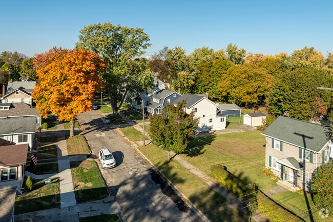 The Nicholls neighborhood is tree-covered for locals to enjoy.