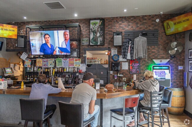 Mary's Bar and Grill offers a full bar and food menu.