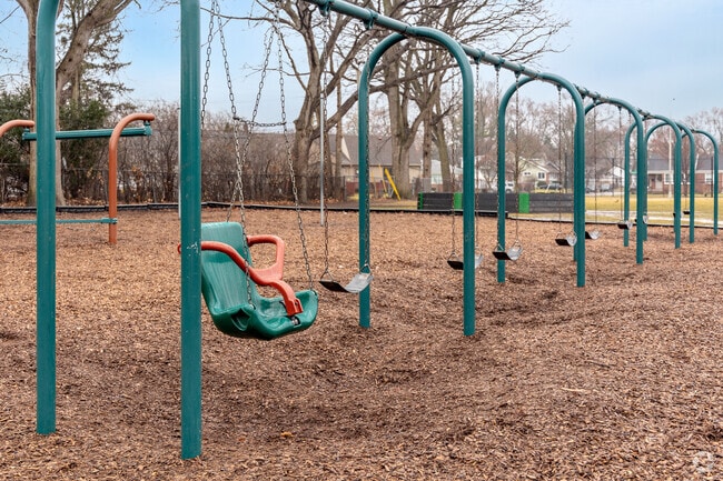 Northwood Elementary School swingset.