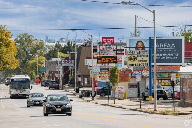 Frederick Avenue offers everyday shopping and dining near Gwynns Falls.