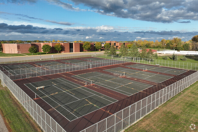 Levi P. Dodge Middle School has ample tennis courts.