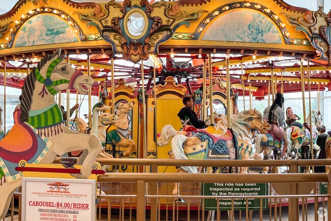 Take a spin on the carousel at Willow Grove Mall, just minutes from Upper Moreland.
