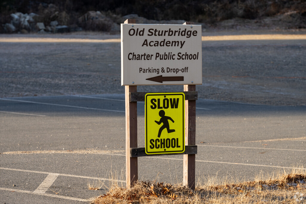 Sign for Old Sturbridge Academy Charter Public School.