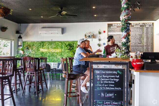 The Brew Garden Taphouse in Imperial Courts serves locally-made fresh drinks with ingredients grown on site.