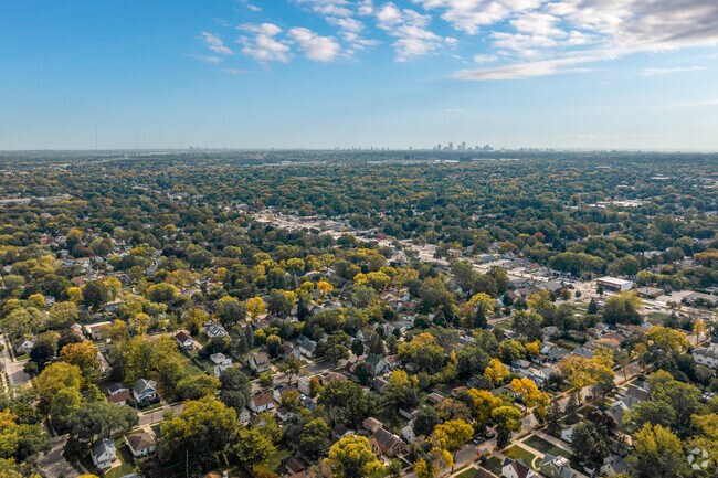 Tree-lined streets make the Hampton Heights neighborhood full of color during fall.