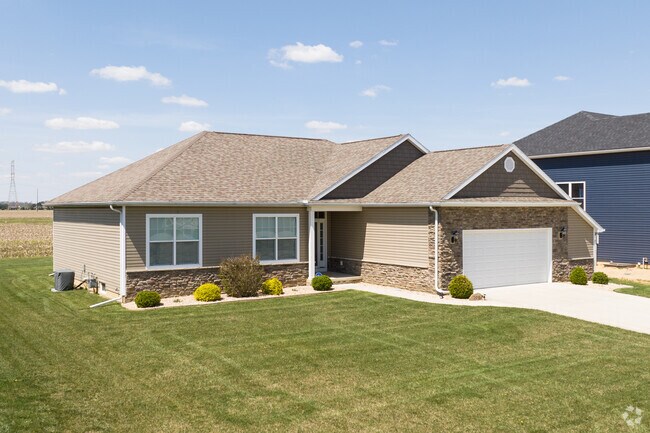 Lovely new ranch homes can be found in the neighborhood of Swanton.