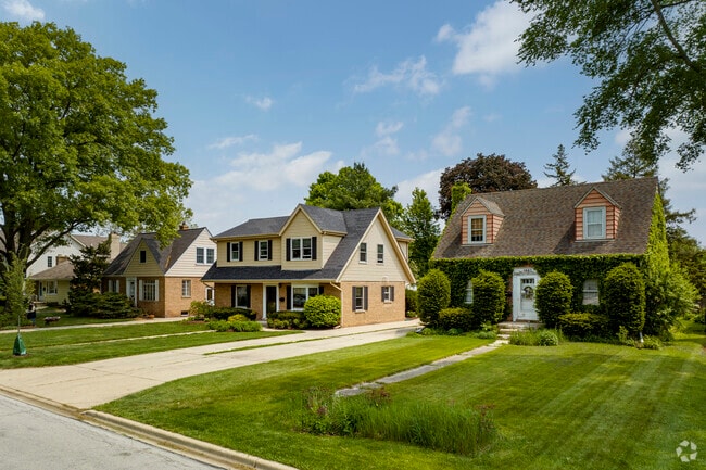 Rows of quaint cottages line green streets in Wheaton's Hawthorne neighborhood.
