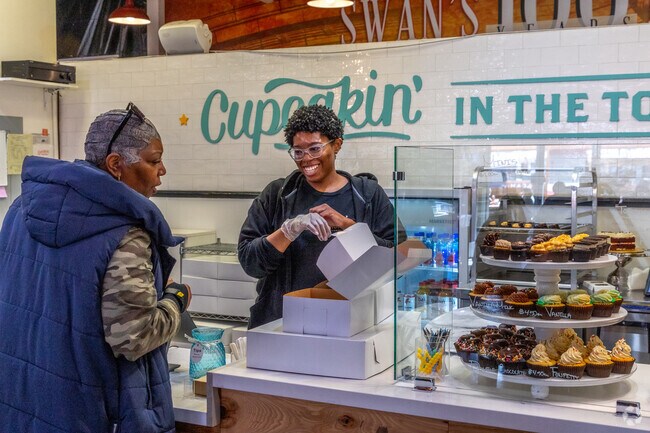 Those with a sweet tooth can stop by Cupcakin’ Bake Shop at Swans Market in Old Oakland.